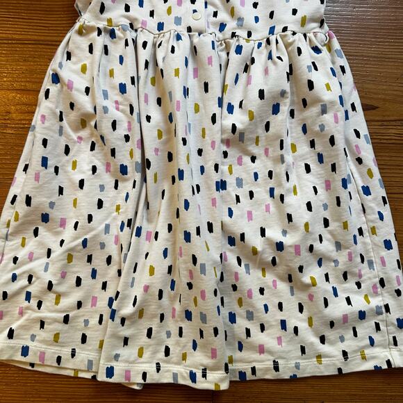 Hanna Andersson white colorful spotted short sleeve dress SIZE 12 - Picture 4 of 5